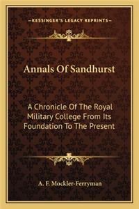 Annals of Sandhurst