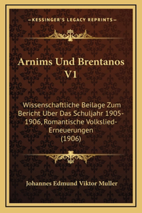 Arnims Und Brentanos V1