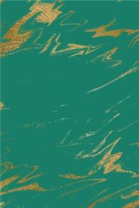 Rainbow and Gold Marble Composition Notebook - Small Ruled Notebook - 6x9 Lined Notebook (Softcover Journal / Notebook / Diary)