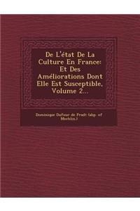 de L'Etat de La Culture En France