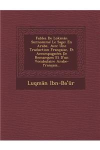 Fables de Lokman Surnomme Le Sage