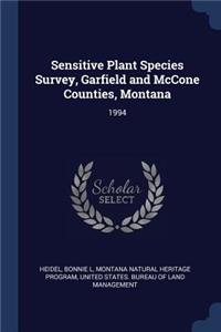 Sensitive Plant Species Survey, Garfield and McCone Counties, Montana