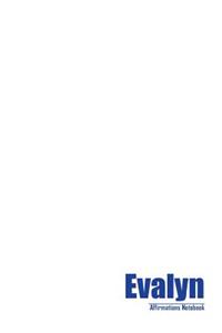 Evalyn Affirmations Notebook & Diary Positive Affirmations Workbook Includes