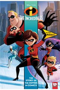 Disney/Pixar Incredibles and Incredibles 2: The Story of the Movies in Comics