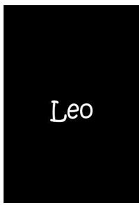 Leo - Black Notebook / Extended Lined Pages / Soft Matte Cover