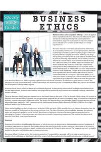 Business Ethics (Speedy Study Guide)
