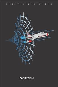 Shuttle Raumsprung Notizbuch
