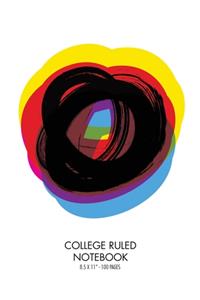 College Ruled Notebook: 8.5 x 11 inch - 100 Pages