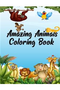 Amazing Animals Coloring Book