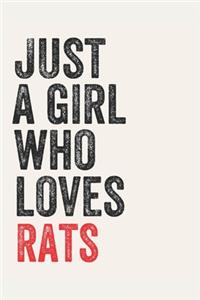 Just A Girl Who Loves rats for rats lovers rats Gifts A beautiful