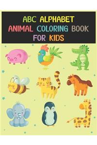 Abc Alphabet Animal Coloring Book For Kids