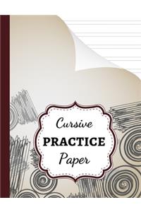 Cursive Practice Paper