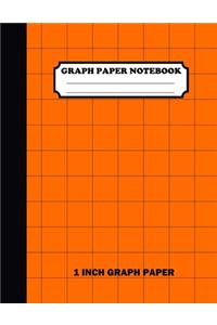 Graph Paper Notebook. 1 Inch Graph Paper