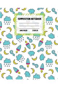 Composition Notebook Wide Ruled