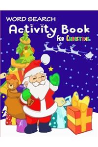 Word Search Activity Book For Christmas
