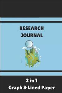 Research Journal 2 in 1 Graph & Lined Paper