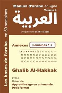 Manuel d'arabe en ligne - Annexes semaines 1-7