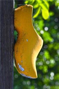 Yellow Wooden Shoe Dutch Clog Journal