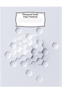Hexagonal Graph Paper Notebook: Hex Shaped Honeycomb Paper Workbook for Maps, Quilting, Chemistry and Gamers