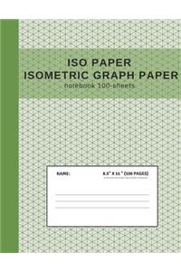 ISO Paper Isometric Graph Paper Notebook