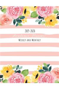 Academic Planner Weekly and Monthly 2019-2020