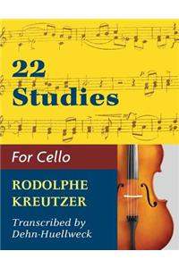 Kreutzer, Rodolphe - 22 Studies - Cello solo