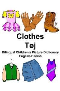 English-Danish Clothes/Tøj Bilingual Children's Picture Dictionary Tosproget børnebilledordbog