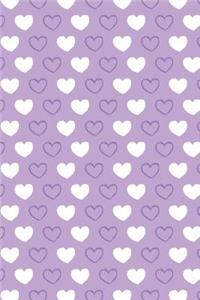 Journal Notebook Hearts Pattern 2