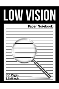 Low Vision Paper Notebook