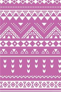Aztec Design Notebook: Orchid: Notebook 6 X 9: Notebook 250 Pages