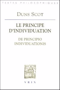Jean Duns Scot: Le Principe d'Individuation