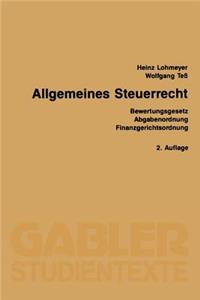 Allgemeines Steuerrecht