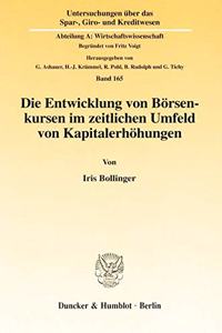 Die Entwicklung Von Borsenkursen Im Zeitlichen Umfeld Von Kapitalerhohungen