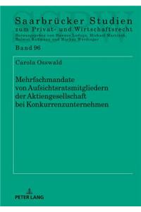 Mehrfachmandate Von Aufsichtsratsmitgliedern Der Aktiengesellschaft Bei Konkurrenzunternehmen