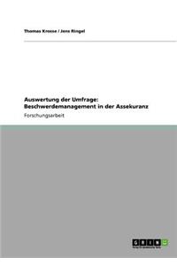 Auswertung der Umfrage