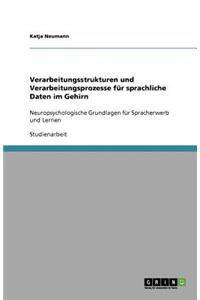 Verarbeitungsstrukturen und Verarbeitungsprozesse für sprachliche Daten im Gehirn