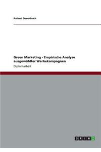 Green Marketing - Empirische Analyse ausgewählter Werbekampagnen