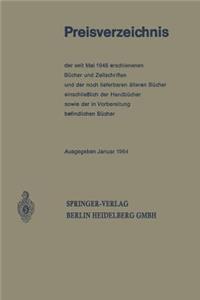 Preisverzeichnis