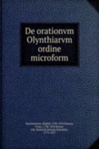 DE ORATIONVM OLYNTHIARVM ORDINE MICROFO