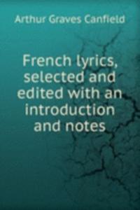 French lyrics, selected and edited