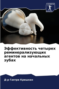 Эффективность четырех реминерализующих &