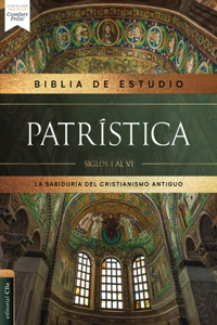 Rvr, Biblia de Estudio Patrística, Leathersoft, Marrón, Interior a DOS Colores, Palabras de Jesús En Rojo, Comfort Print