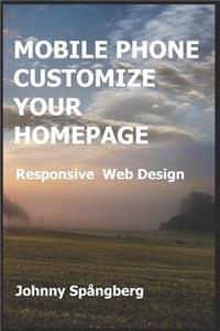 Mobile Phone Customize Your Homepage