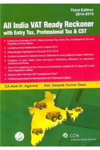 All India VAT Ready Reckoner with Entry Tax, Professional Tax and CST with FREE CD