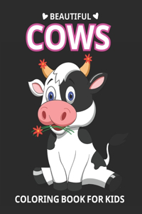Beautiful Cows Coloring Book for kids