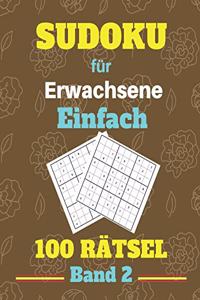Sudoku für Erwachsene Einfach 100 Rätsel Band 2
