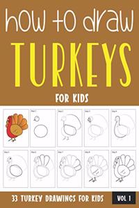 How to Draw Turkeys for Kids