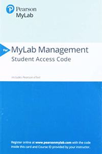 2019 Mylab Management with Pearson Etext -- Access Card -- For Strategic Compensation