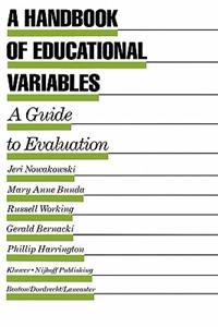 Handbook of Educational Variables