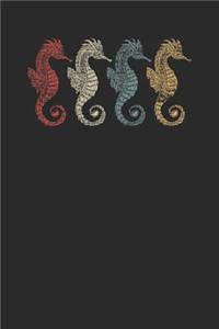 Colorful Seahorse Retro